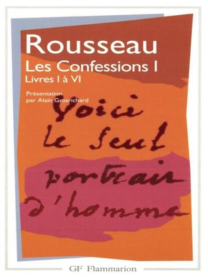 cover image of Les Confessions, Livres I à VI